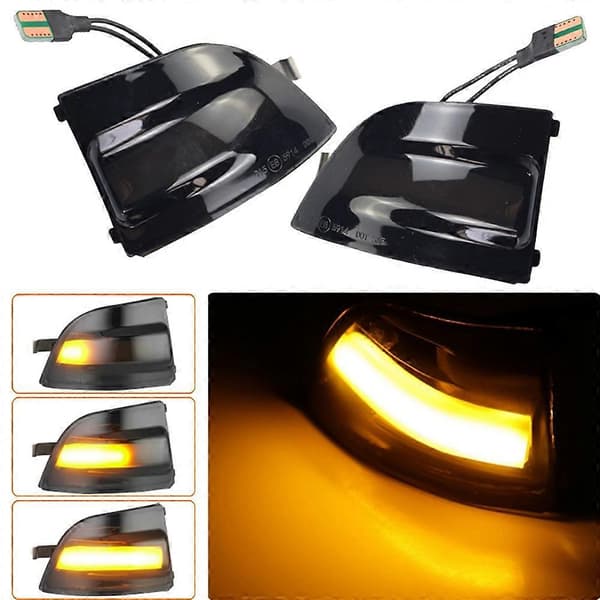 st LED dynamiske bakspeilblinklys bakspeilblinklys kompatibel med Focus 2 MK2 2004 - 2008 C- Black