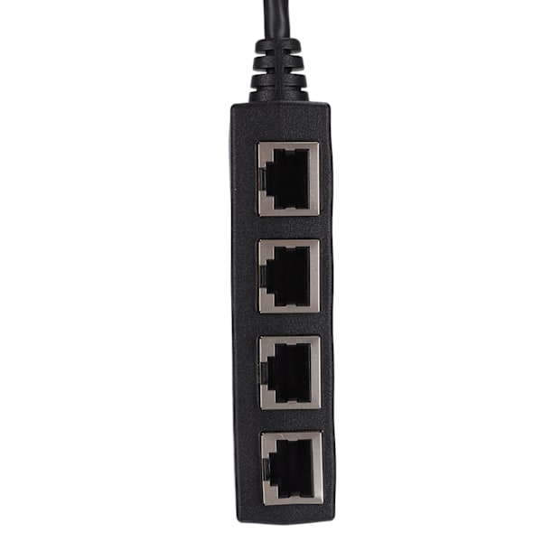 RJ45 Splitter Adapter 1 til 4 Port Jevn overføring Utmerket tilkobling Nettverkskabel Adapter