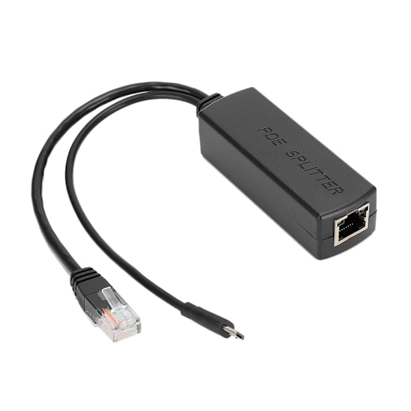 Ethernet DC48V til DC5V Power POE Splitter Adapter Injektormodul USB-kontakt