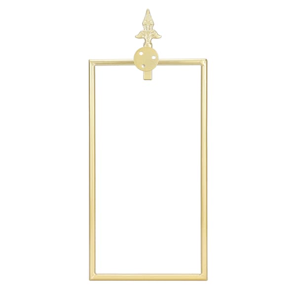 Handdukshängare Nordic Style Väggmonterade rektangulära handdukar Kompatibel medvaringsring Badrumstillbehör Guld