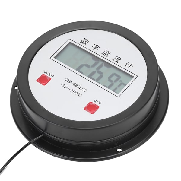 Digital termometer automatisk temperaturmätare med sond för akvarium