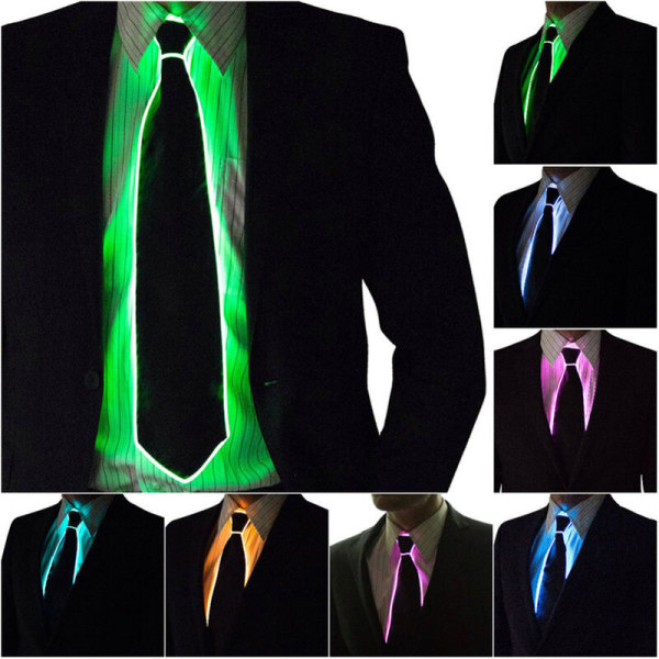 Lysende slips Nyhet Lysende slips Creative Tie LED Vanlig stil, oransje