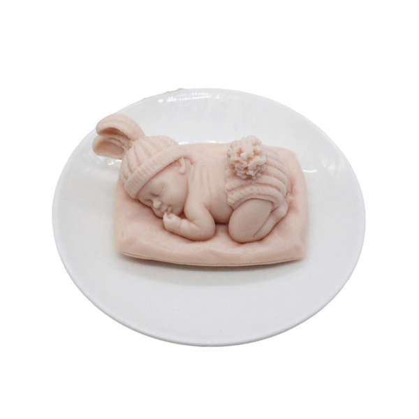 Silikon tårtform Baby shower form tårtdekoration Bakform för DIY Choklad Cupcake Topper