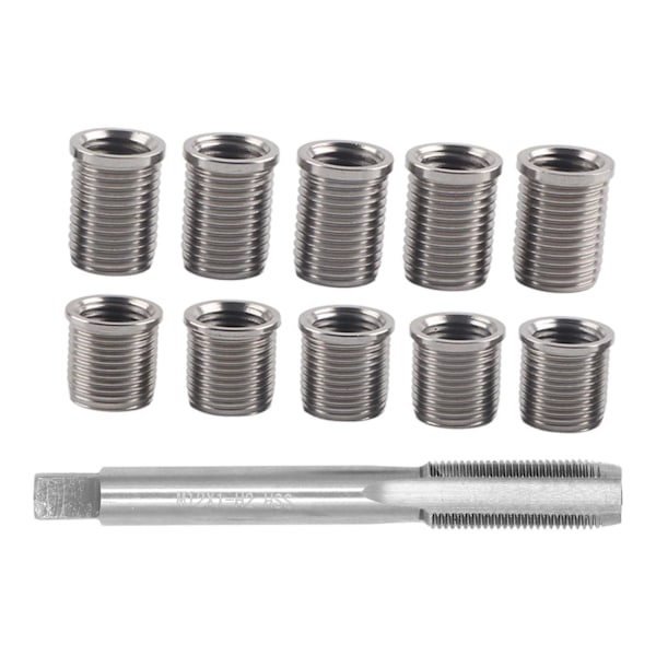 Reparationsværktøj til tændrørsgevind M10x1.0 Bolt + M12x1.0 Tap Biltilbehør Hardware Kit