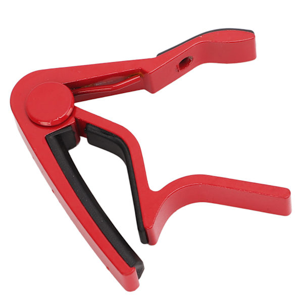 Guitar Capo Stærk fjeder ridsefast legering med høj hårdhed Guitar Capo med 5 valg rød