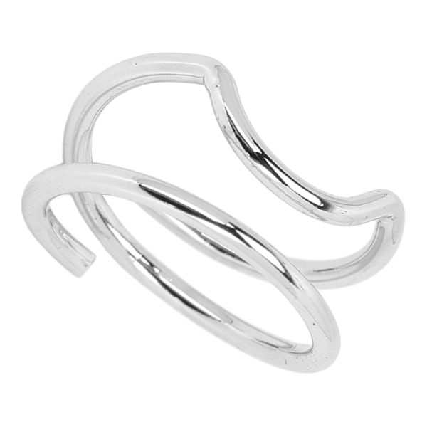 Pegefinger Neglring Vintage Metal Negl Lås Ring Fingernegl Nail Art Charm til Kvinder Girls3046 Hvid