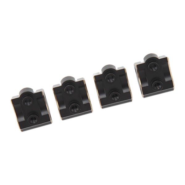 4 stk RC Link Mount Messing Stabil Rustfri RC Oppgraderingsdeler for Axial SCX10 II AR44 Aksler 1/10 Svart