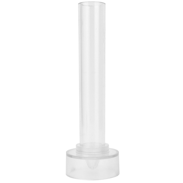 Transparent plastiklysform Kirkespidsform til lysfremstilling med metalbeskyttelse (2,5x15 cm)