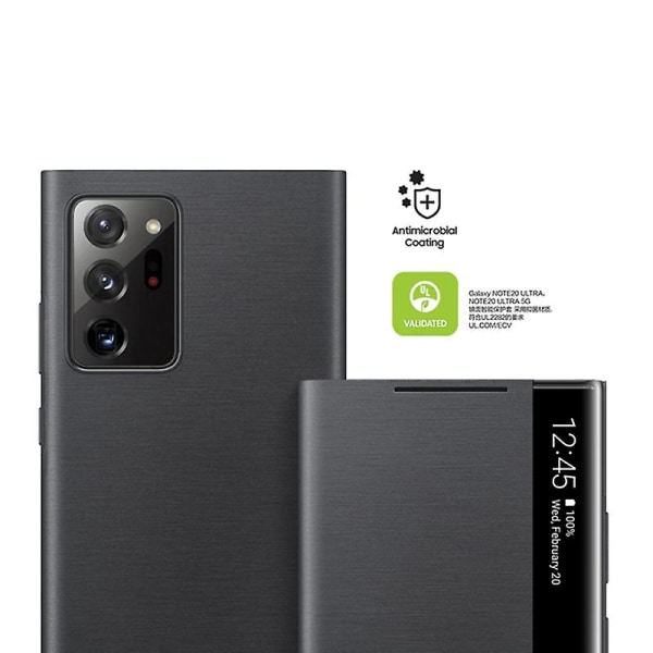 Applicer Samsung Mirror Smart View -sovelluksessa Vändfritt painopaino Galaxy Note 20 / Note20 Ultra 5g puhelimen led- cover S-view