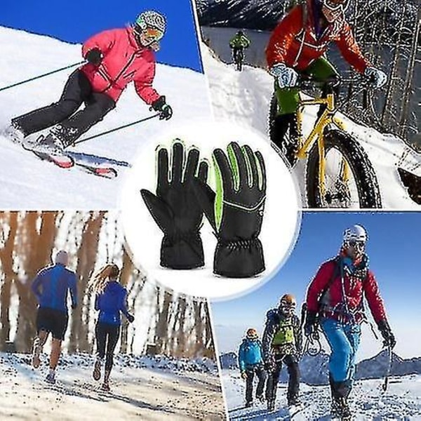 Handsker Vanter Mænd Kvinder Ski Handsker Vandtæt åndbar Udendørs Vinter Varm Sne Sports Snowboard Handsker M