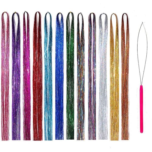 Glitter Hårglittersett 12 Farger