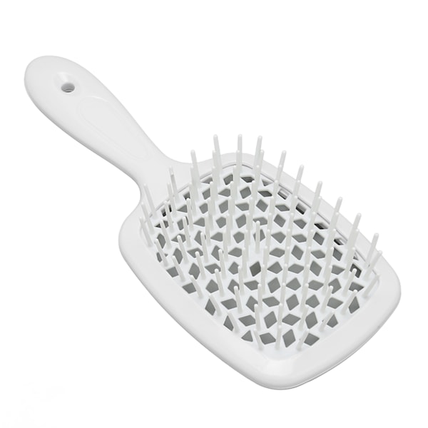 Detangler hårbørste massasje ventilert Hurtig tørking Curl kam for krøllete vått tørt hår Hvit