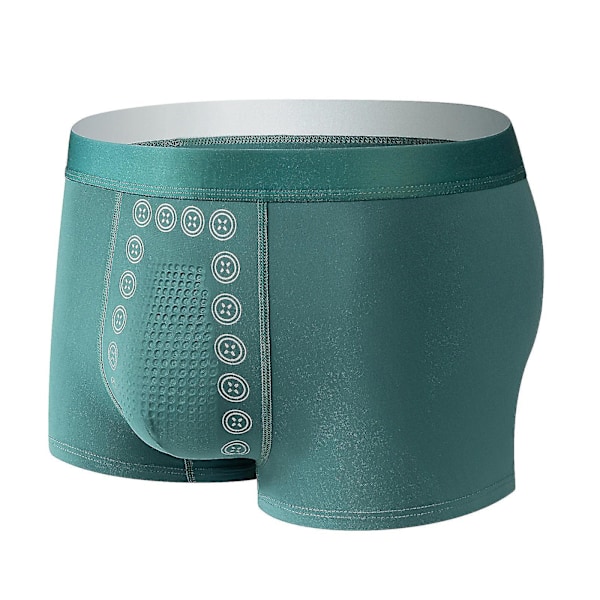 Energia-kenttäterapia Magneettiset Boxer-alushousut Miehille | Energinen Mukavuus | Vihreä | Koko 2XL