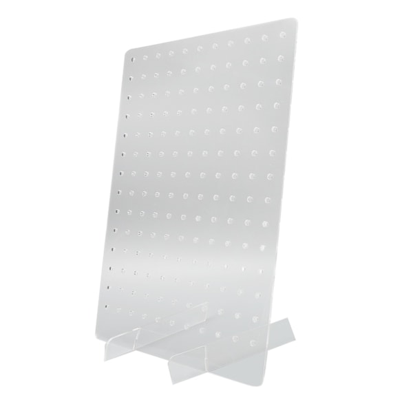 Akryl Pegboard Display Stand Transparent Smycken Organization Craft Show Peg Board Rack Stand för örhängen