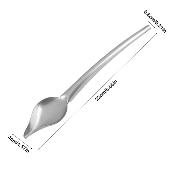 Såssked av rostfritt stål Ritverktyg för att dressa efterrätt Mattallrik Dekor Design L