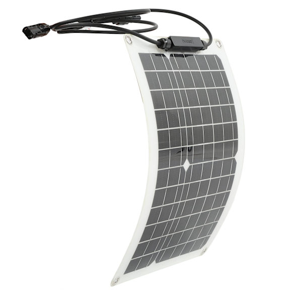 Solcelle Batterilader til Bil 30W 18V Monokrystallinsk Silicium Solpanel Controller Kit til Udendørs Yacht Båd