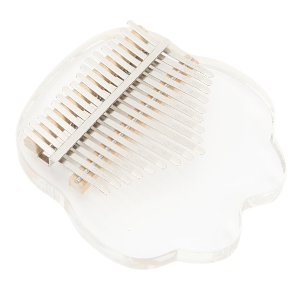 17-tangenters Kalimba Tumpiano Krystalklar Transparent Kattepote Mini Bærbar Musikinstrument Legetøj