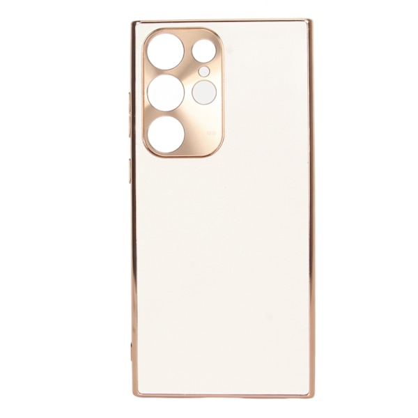 Telefonfodral Stötsäker reptålig hel linslindning läder Mobiltelefon skyddsfodral för Galaxy S23 Ultra