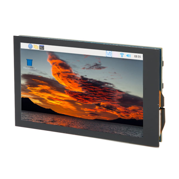 Kapacitiv pekskärm 3,5 tum 5 punkter 480x800 LCD IPS Dimbar 170 graders vinkel pekskärm för RasPi