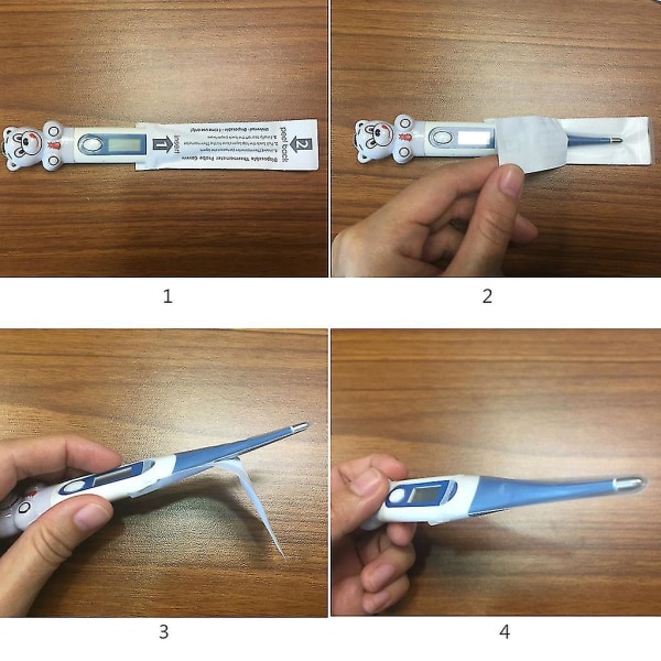 100 stk digitalt termometer sondedæksler Universal engangsbeskytter til nøjagtig hygiejne oral, rektal og underarm