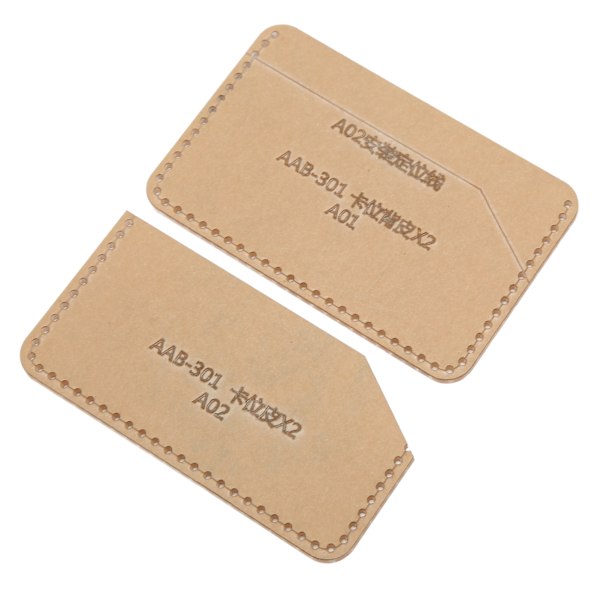 Akrylmal DIY håndlagde lærkortlomme Access Control Certificate Set Mal