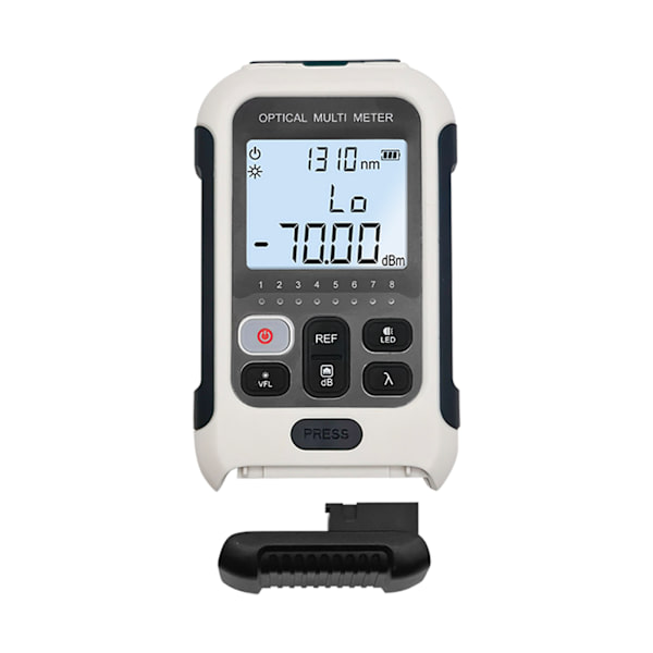 Optisk fibermåler Bærbar 4 i 1 digital genopladelig ‑70‑+10dBm fibertester til kommunikationsteknologi