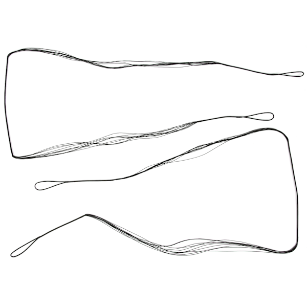12 tråder Tradisjonell recurve bueskyting buesnor Polyester erstatningsbue snor