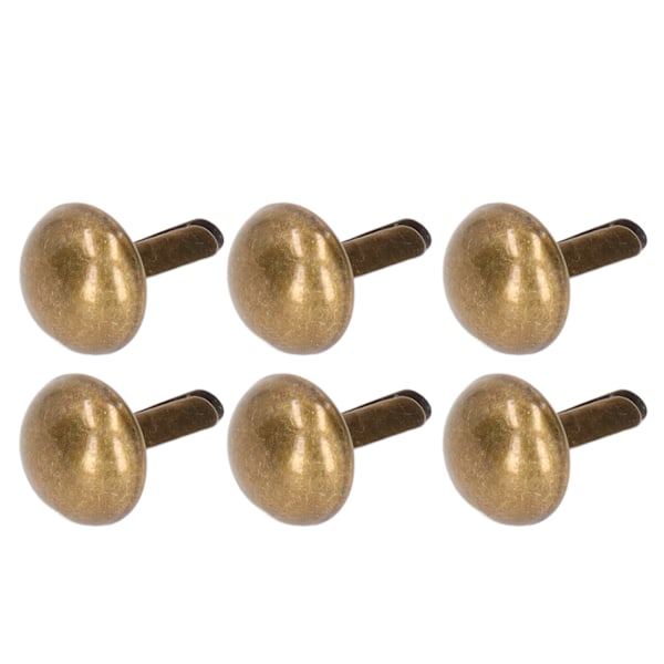 200 stk klesbeslag knapper bronse 0,3 tommer metallbelegg blank Enkel installasjon Dekorative spiker for klær vesker Sko