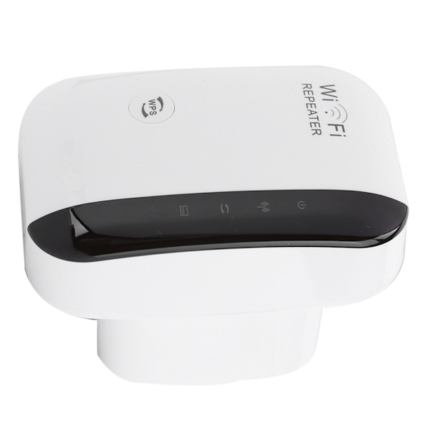 Repeater WiFi-signalförstärkare 300M Ethernet-port Väggfäste vit för WPS-knapp (100-240V) (AU-kontakt)
