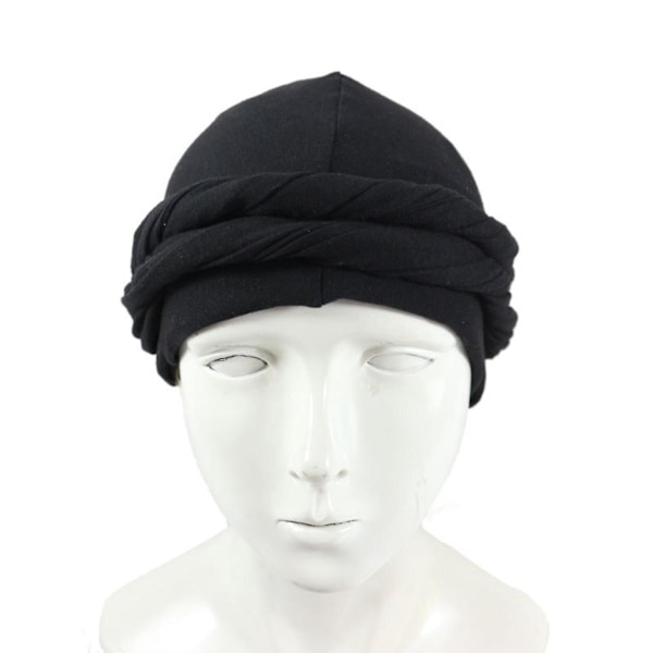 Ny 2023 Army Green Satin Durag Turban för Män - Elastisk & Elegant, 9 Färger