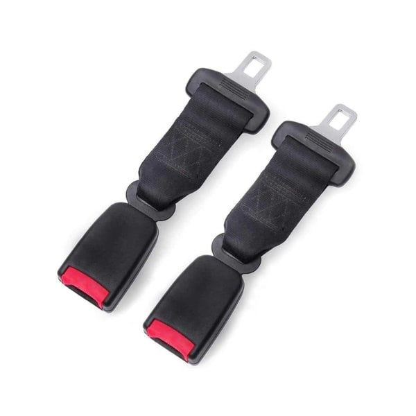 2 Stk Universal Car Auto Safety Sikkerhetsbelte Extender Extension Spenne Clip Strap