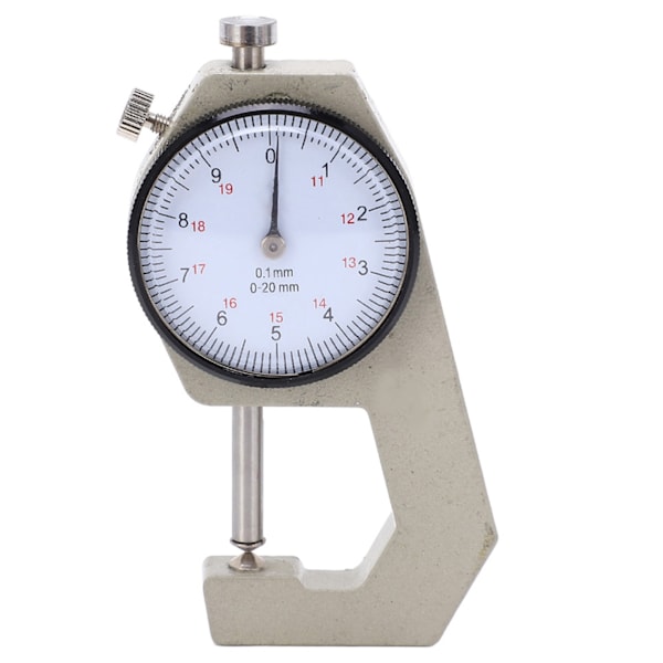 Tjockleksmätare Bärbar Clear Scale Pointer Display Slitstark Tjockleksmikrometer för mätning Spetsigt huvud 0-20 mm