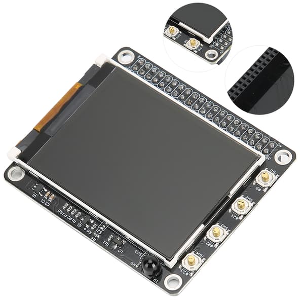 LCD-skjerm TFT Mini-display for Raspberry Pi 4B 3B 2b a 6 Knapper 2.4 tommer 320 x 240