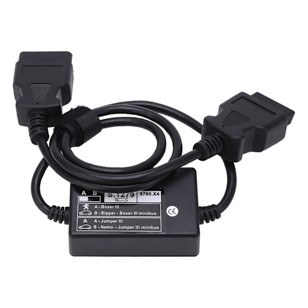 OBD2 hane till hona diagnostisk adapterkabel S.1279 S1279 modulbyte för Peugeout Bipper