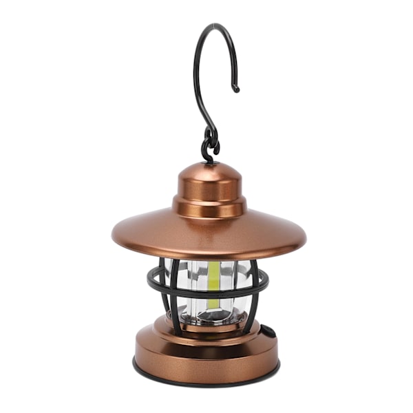 Hängande lykta Camping Vintage Krok Design One Button Switch 3 COB batteridriven trädgårdshängande lampa
