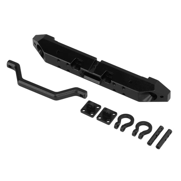 RC Frontkofanger og Lys Sæt Aluminiumlegering Simulation til AXIAL SCX24 1/24 RC Bil Crawler Sort