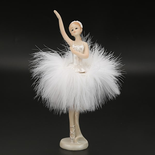 Elegant Dansende Pige Figur Statuette Ornament Håndværk Gave Hjemindretning (033)