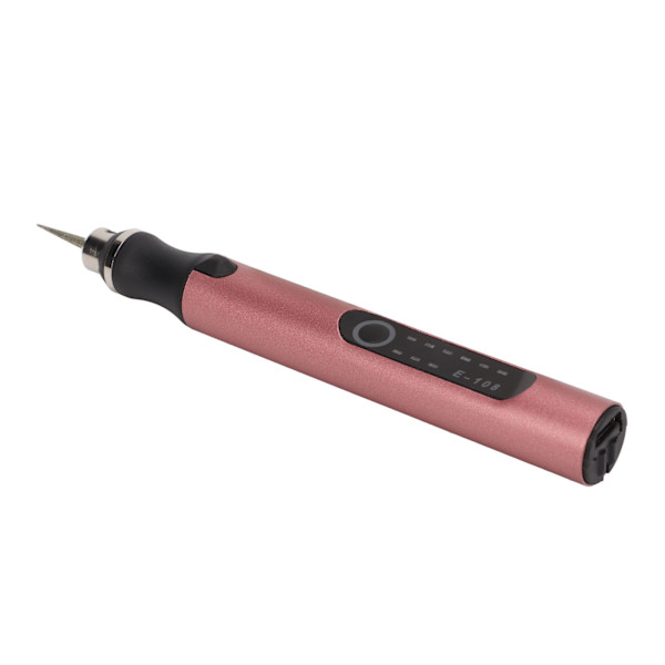 Elektrisk gravyrpenna USB-laddning Trådlös gör-det-själv-indikatorlampor Automatiskt strömavbrottsskydd Minislippenna Rose Gold