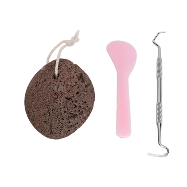 Picking Rock Kit Oval Stone DIY Oval Stone Intressant avkopplande lättnad Pick Rock Leksak för vuxna Lindra spänningar Blå latex