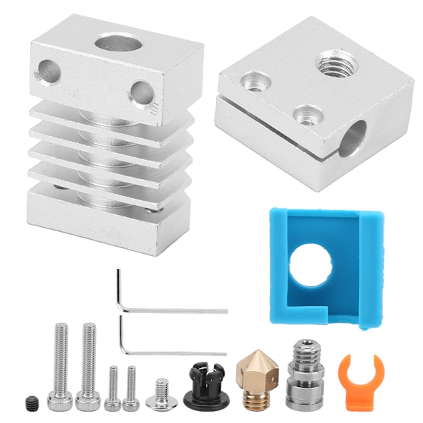 Oppgraderingssett for 3D-skriverekstruder for Ender-3 CR-10 Hot End-tilbehør varmeblokk