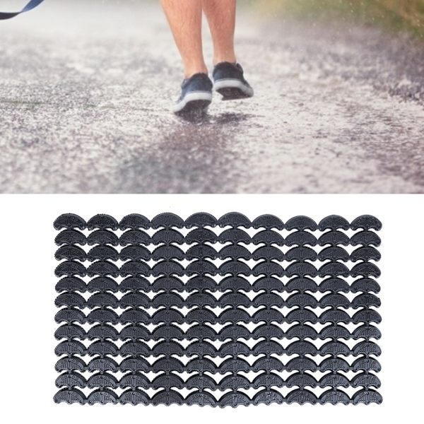 120st Bärbara Anti-Slip PU Heel Savers Tåplattor Tap Sko Reparation Tillbehör