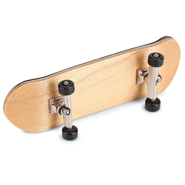 1. Lønnetre Finger Skateboard med Griptape og Kasse Reduser Trykk Gaver Svart