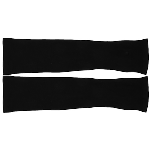 Summer Sun Protection Oversleeves Ice Silk Sleeves til udendørs sport med fingeråbning til UnisexBlack