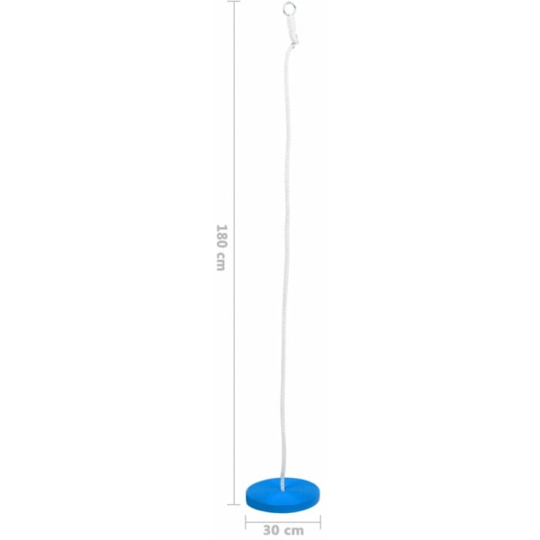 Tallerkengynge 180 cm Blå