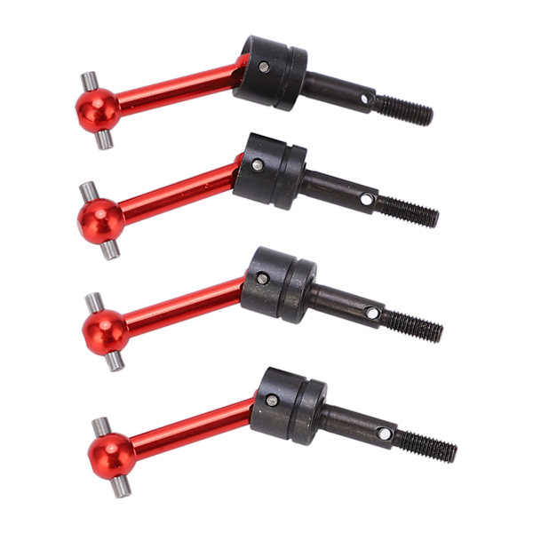 4st metall universell drivaxel CVD 70 mm för Tamiya TT02 1/10 RC biluppgraderingsdelar Röd