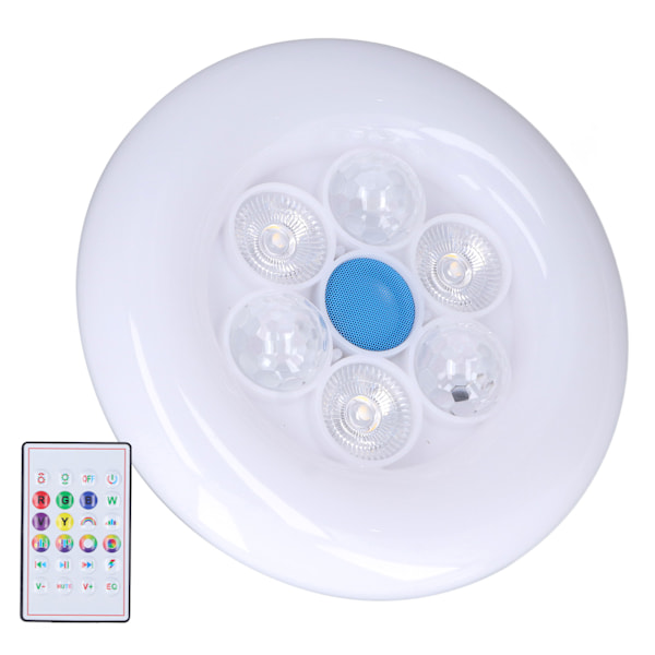 E27 50W LED-kattovalaisin Bluetooth-kaiutin Musiikki Kattovalaisin Kaukosäädin Älykäs kattolamppu 85‑265V