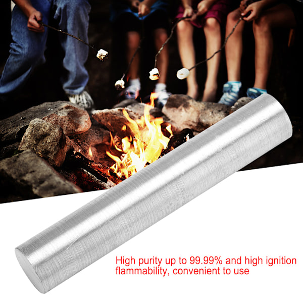 Magnesium Metal Rod Mg Element Bar High Purity 99,99% Survival Emergency Accessory (18*100 mm)