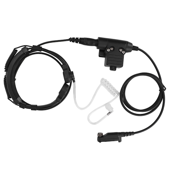 Halsmikrofonheadset 7,1 mm Teleskopisk U94 PTT hörsnäcka för PD600 PD602 PD605 PD662 PD665 PD680 PD682 PD685 X1p X1e