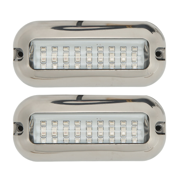 2 kpl Marine LED-valot 3,5W vedenkestävä peräpeilin veneen vedenalainen upotettava lamppu
