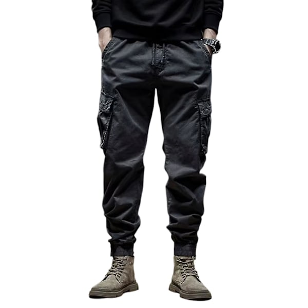 Miesten Vintage Harmaat Cargo Jogging-housut